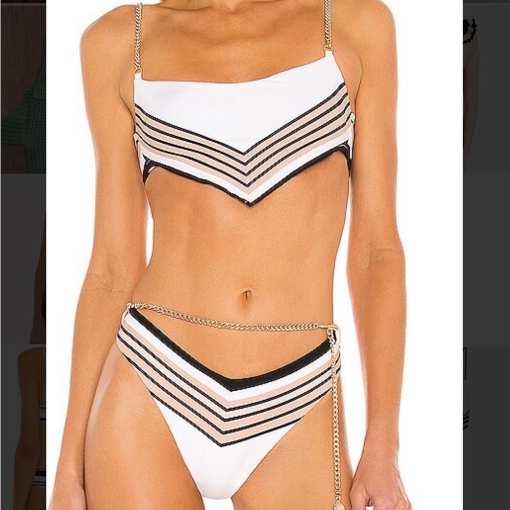 Weworewhat bandana chain bikini never worn